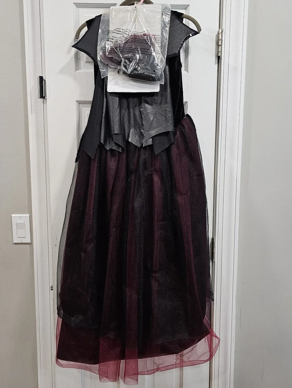 New Girls Vampire Queen Costume Dress Wings Way To Celebrate XL 14/16
